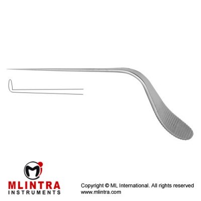 Zoellner Ear Knife Angled 90° Upwards Stainless Steel, Standard Size